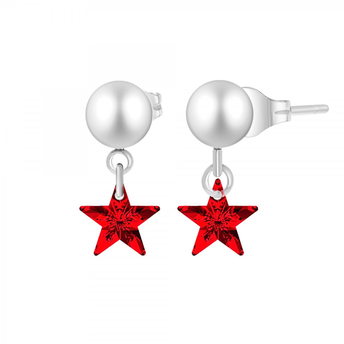 so charm Boucles d'oreilles étoiles SoCharm ornées de Cristaux scintillants