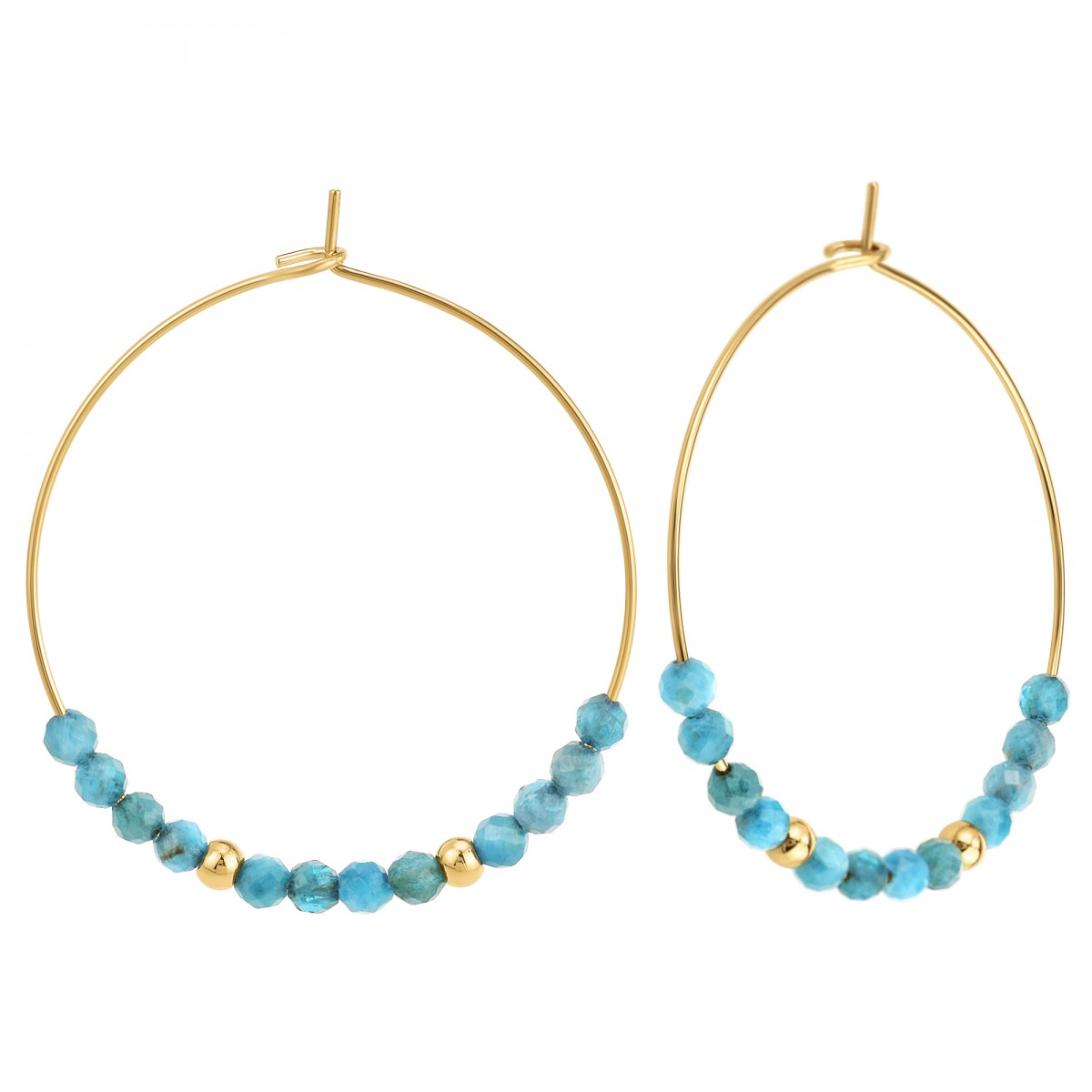 so charm Boucles d'oreilles par SoCharm ornées de pierres apatite