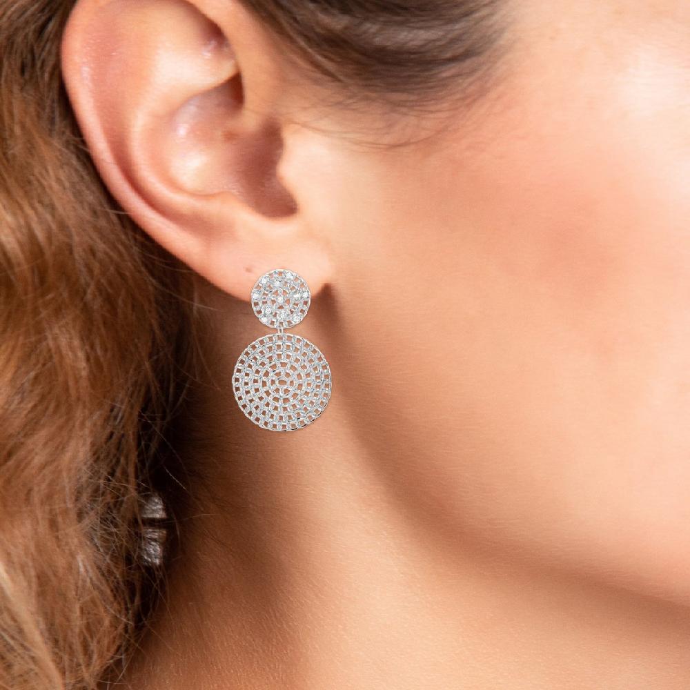 So Charm Boucles D'oreilles Par SoCharm Ornées De Zirconium