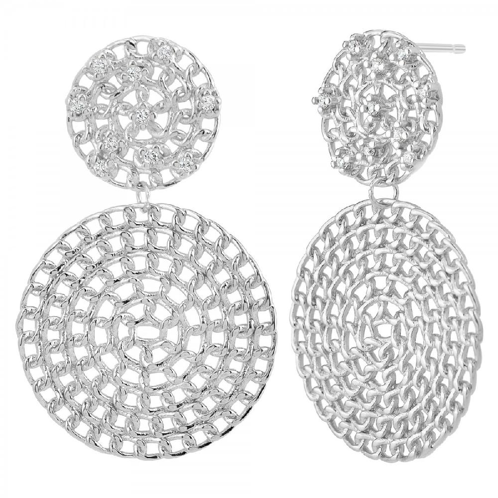 so charm Boucles d'oreilles par SoCharm ornées de Zirconium