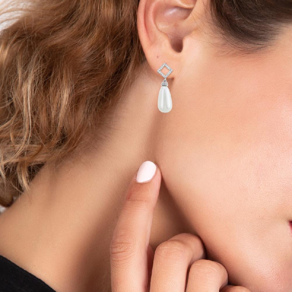 So Charm Boucles D'oreilles Par SoCharm Ornées De Zirconium