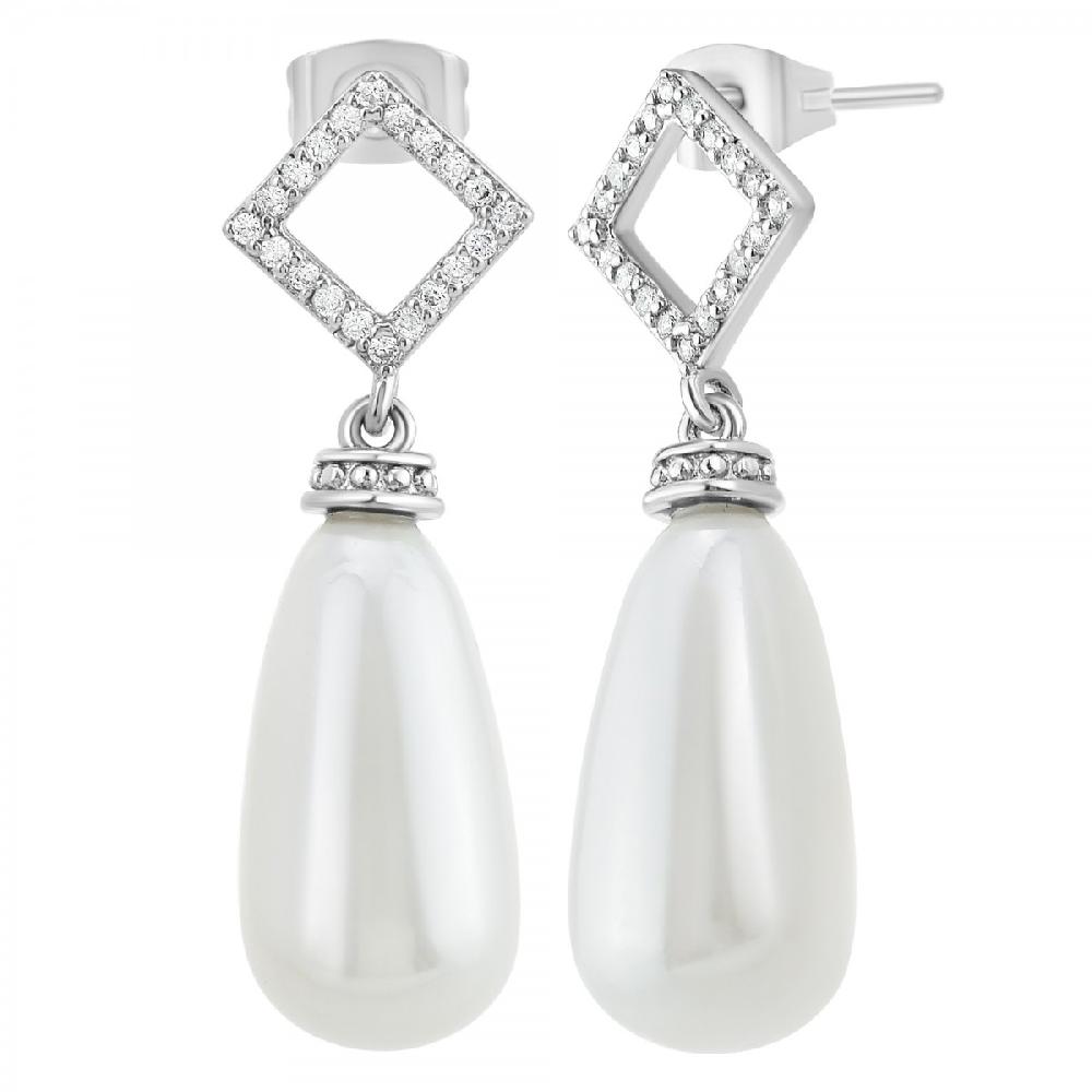 so charm Boucles d'oreilles par SoCharm ornées de Zirconium