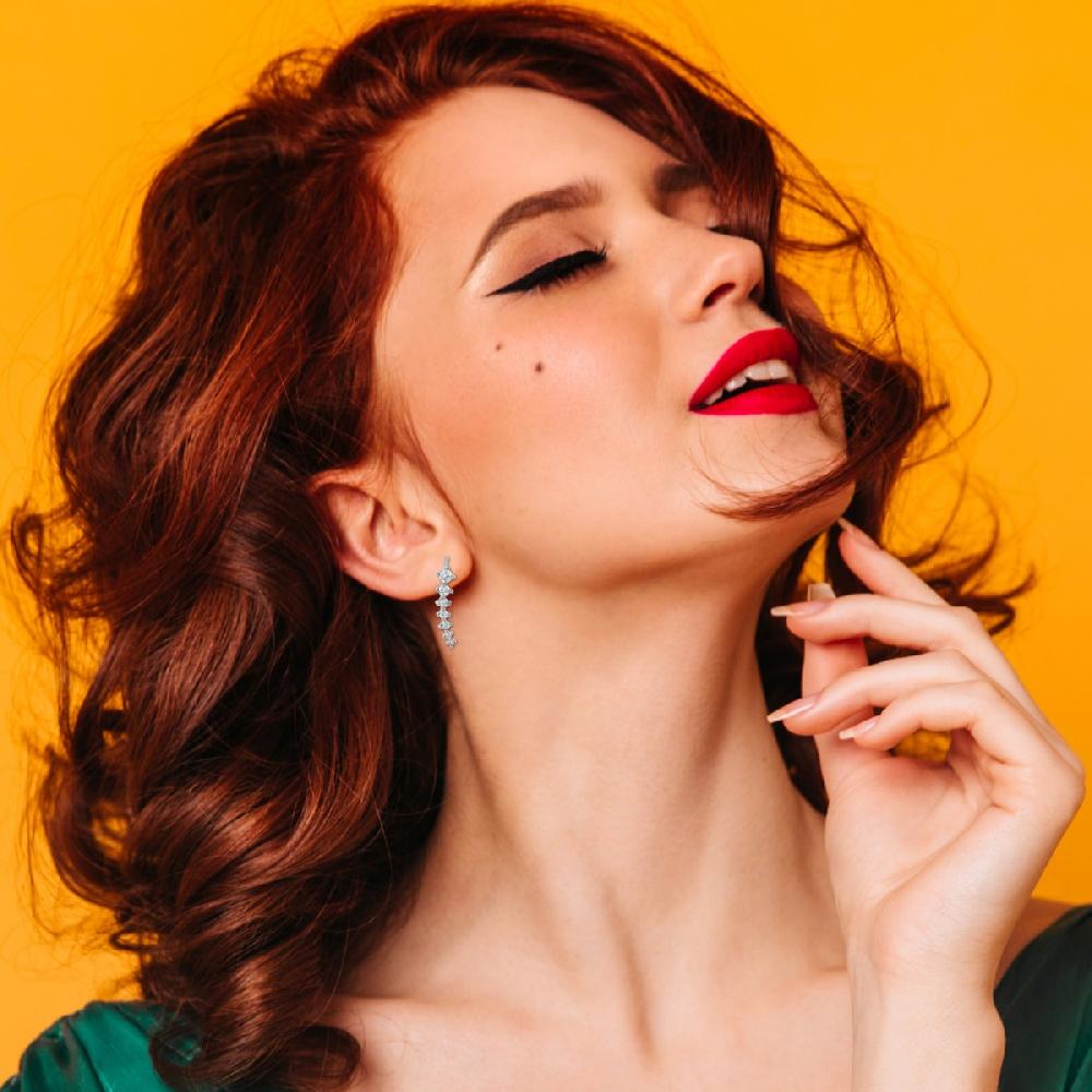 So Charm Boucles D'oreilles Par SoCharm Ornées De Zirconium