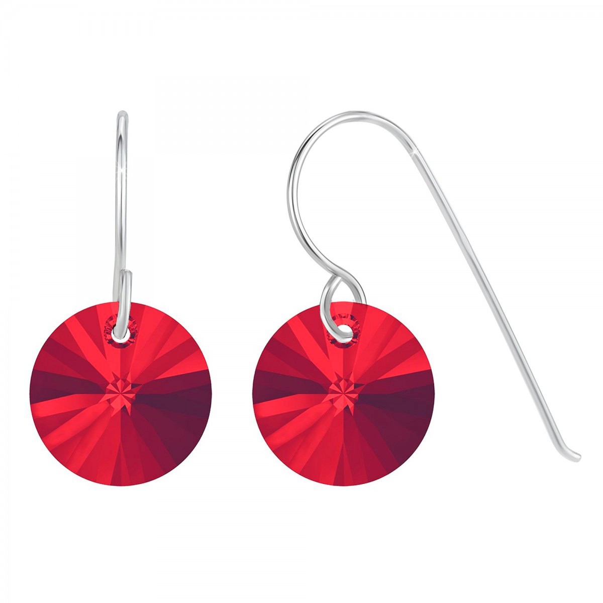 so charm Boucles d'oreilles SoCharm en Argent rhodié 925/1000 ornées de Cristaux scintillants
