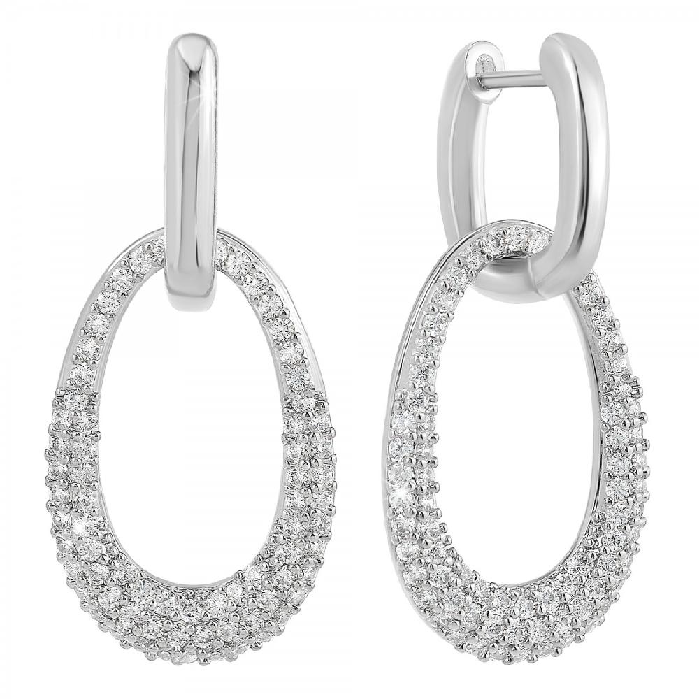 so charm Boucles d'oreilles SoCharm ornées de Cristaux scintillants