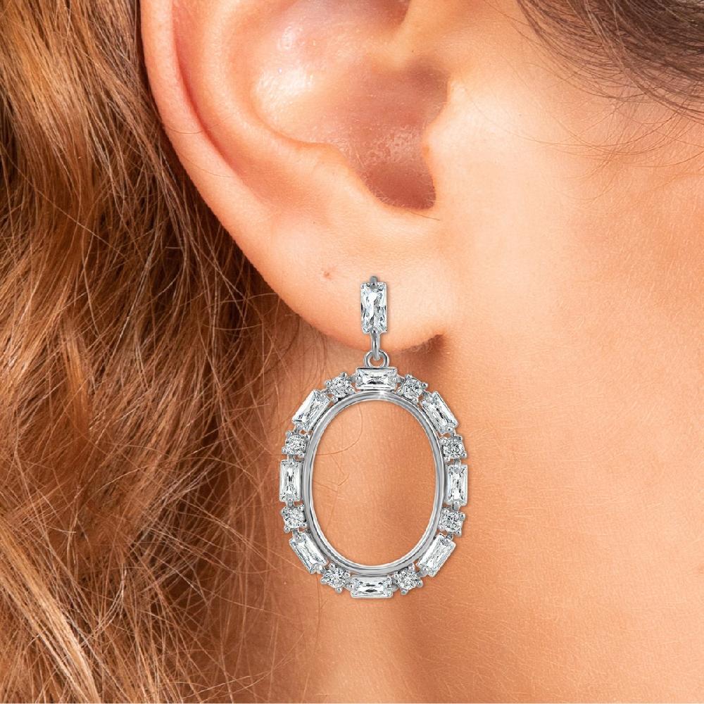 So Charm Boucles D'oreilles SoCharm Ornées De Cristaux Scintillants