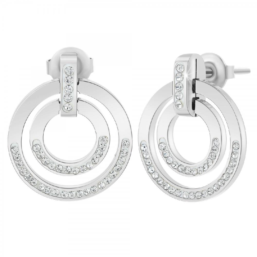 so charm Boucles d'oreilles SoCharm ornées de Cristaux scintillants