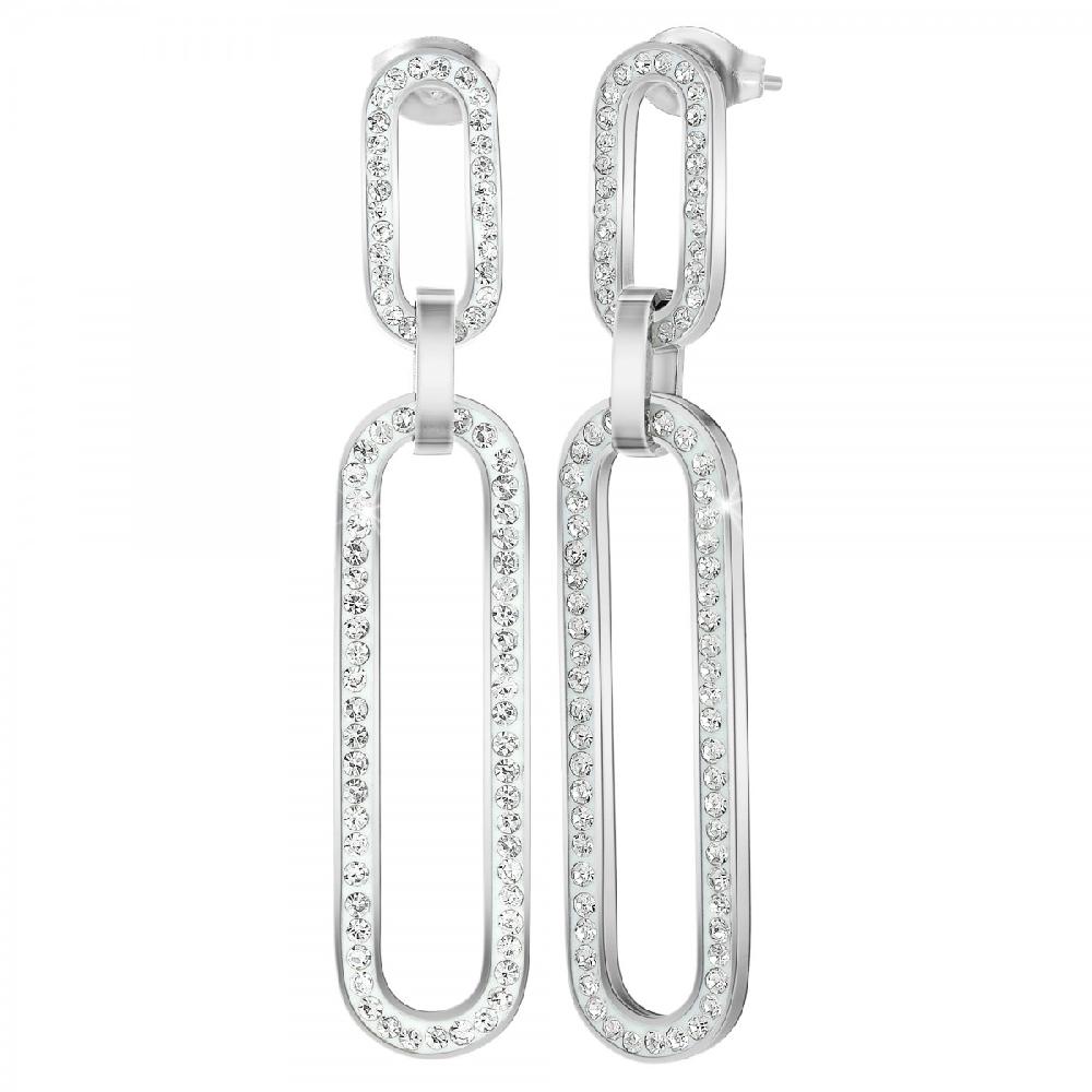so charm Boucles d'oreilles SoCharm ornées de Cristaux scintillants
