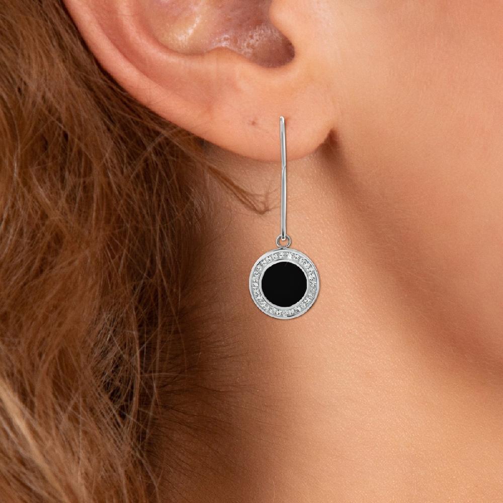 So Charm Boucles D'oreilles SoCharm Ornées De Cristaux Scintillants