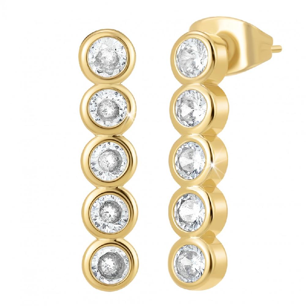 so charm Boucles d'oreilles SoCharm ornées de Cristaux scintillants