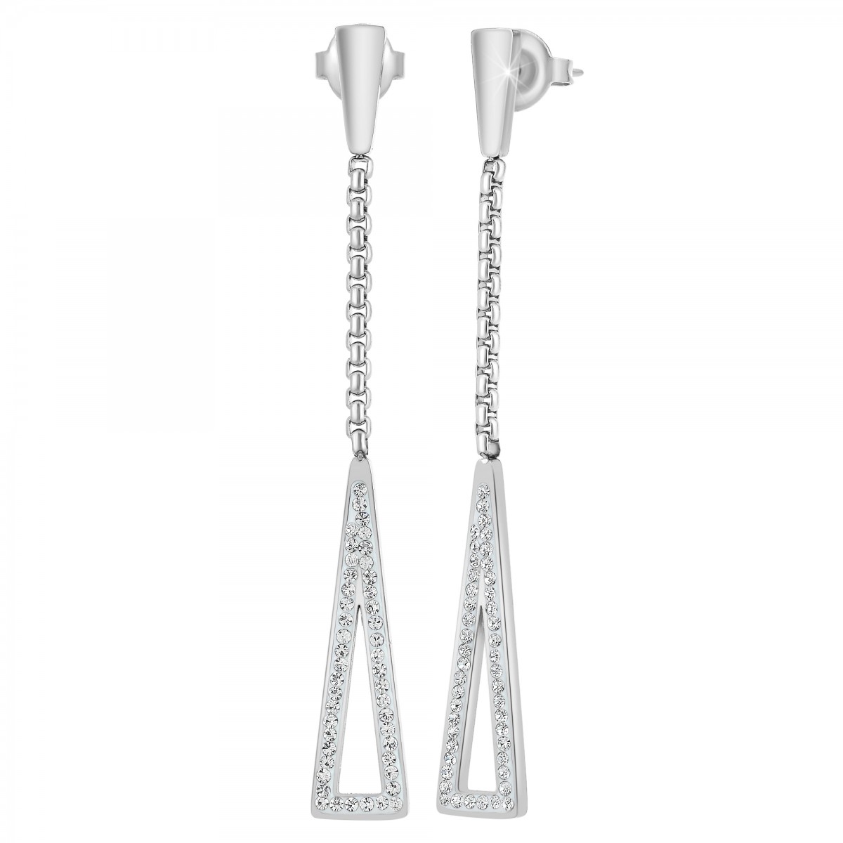 so charm Boucles d'oreilles SoCharm ornées de Cristaux scintillants