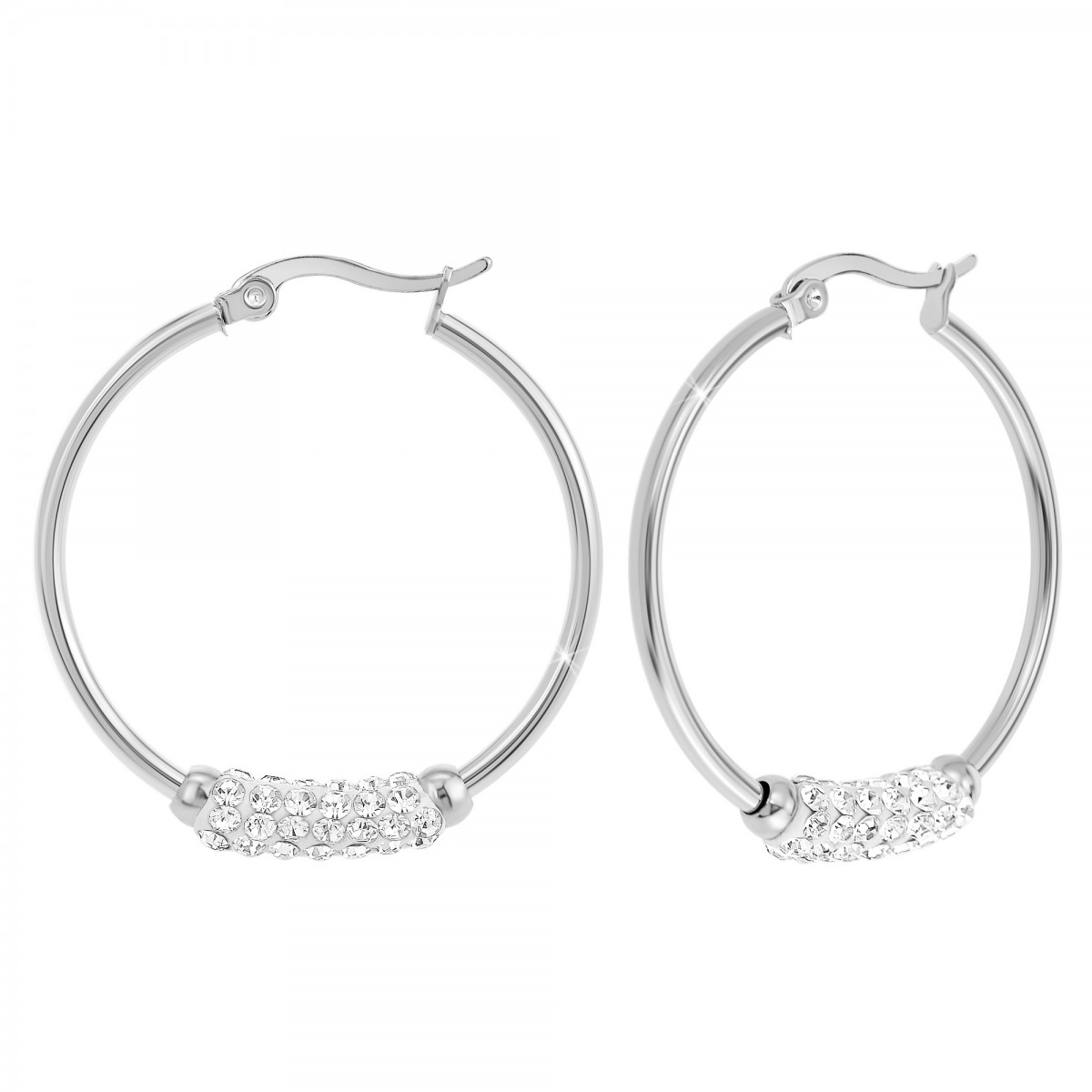 so charm Boucles d'oreilles SoCharm ornées de Cristaux scintillants