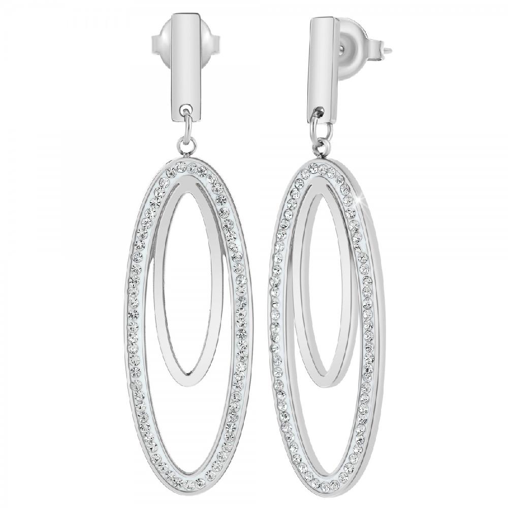 so charm Boucles d'oreilles SoCharm ornées de Cristaux scintillants