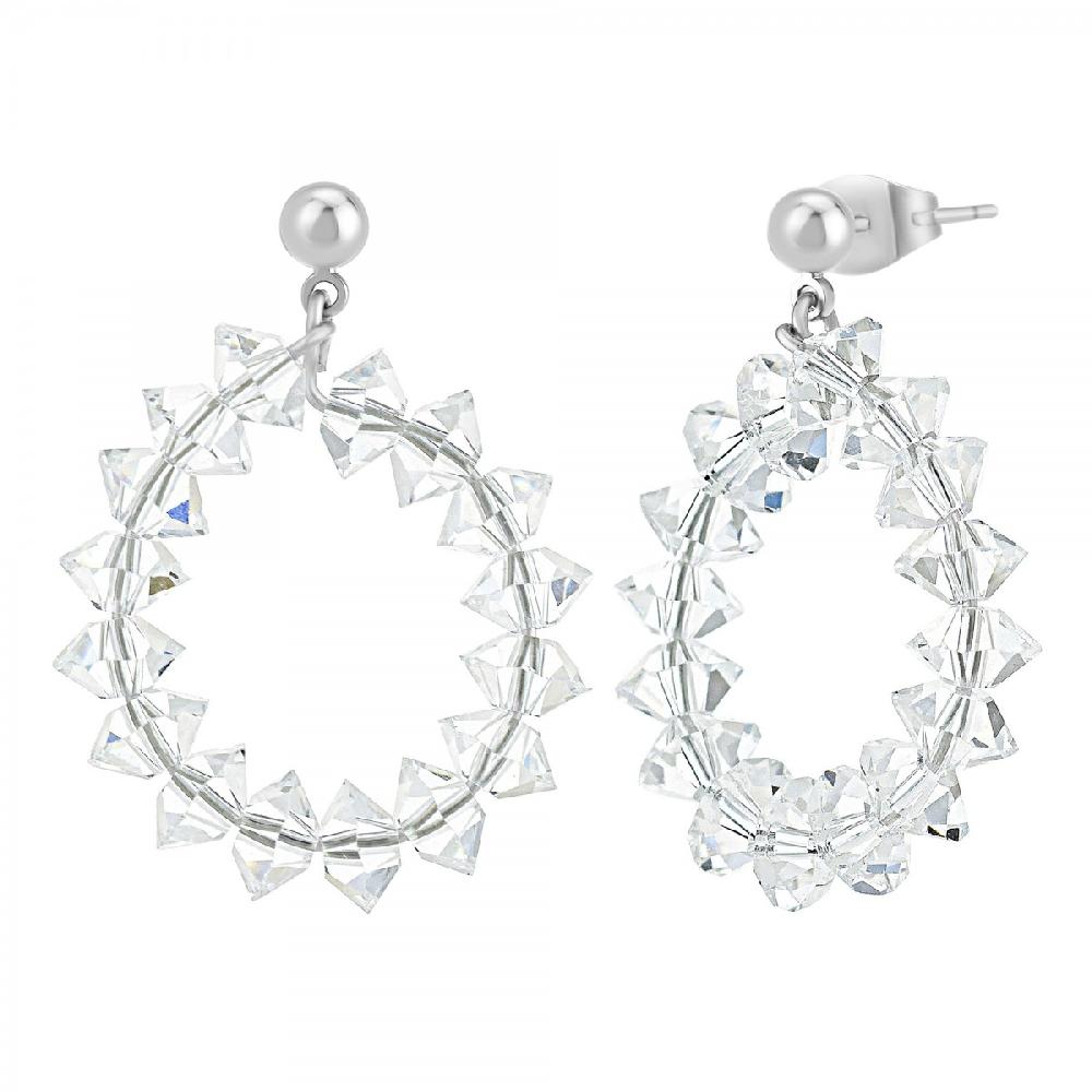 so charm Boucles d'oreilles SoCharm ornées de Cristaux scintillants