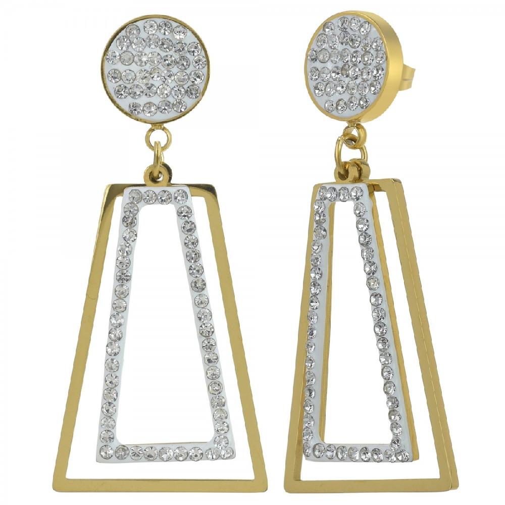 so charm Boucles d'oreilles SoCharm ornées de Cristaux scintillants