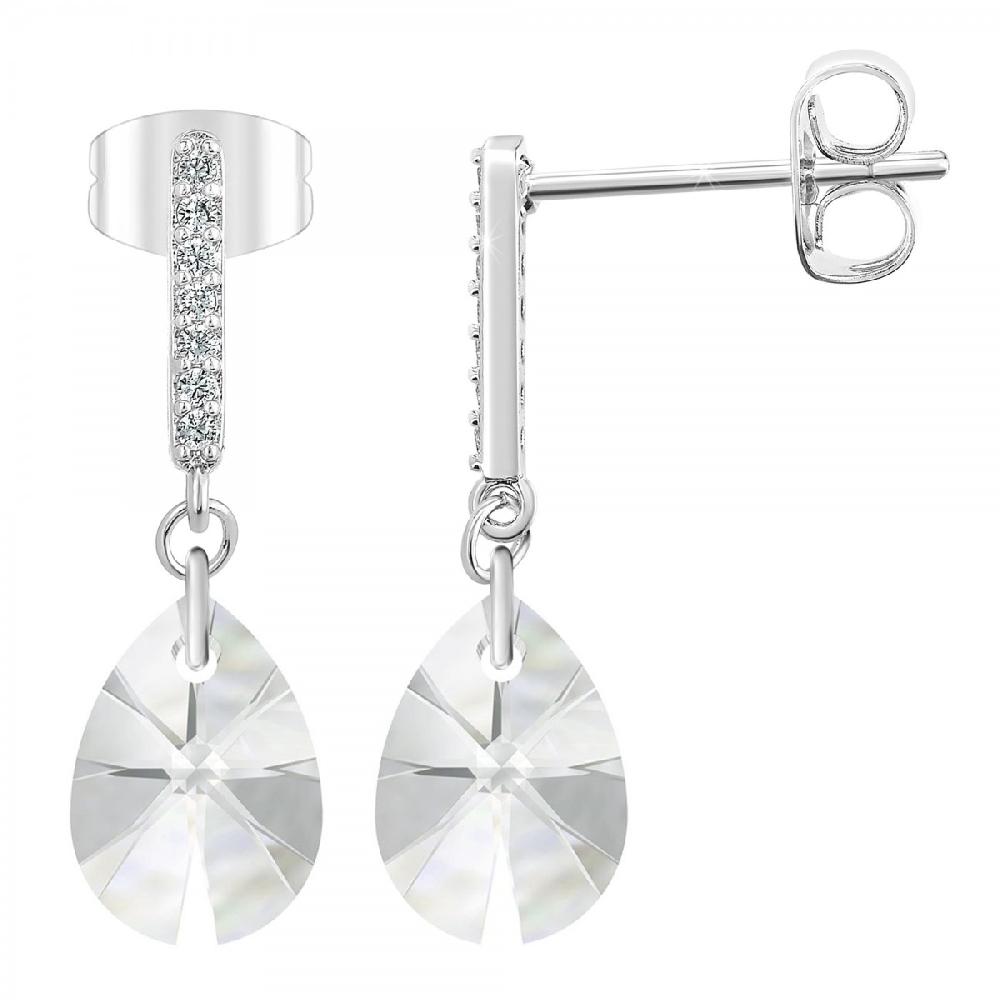 so charm Boucles d'oreilles SoCharm ornées de Cristaux scintillants et Zirconium