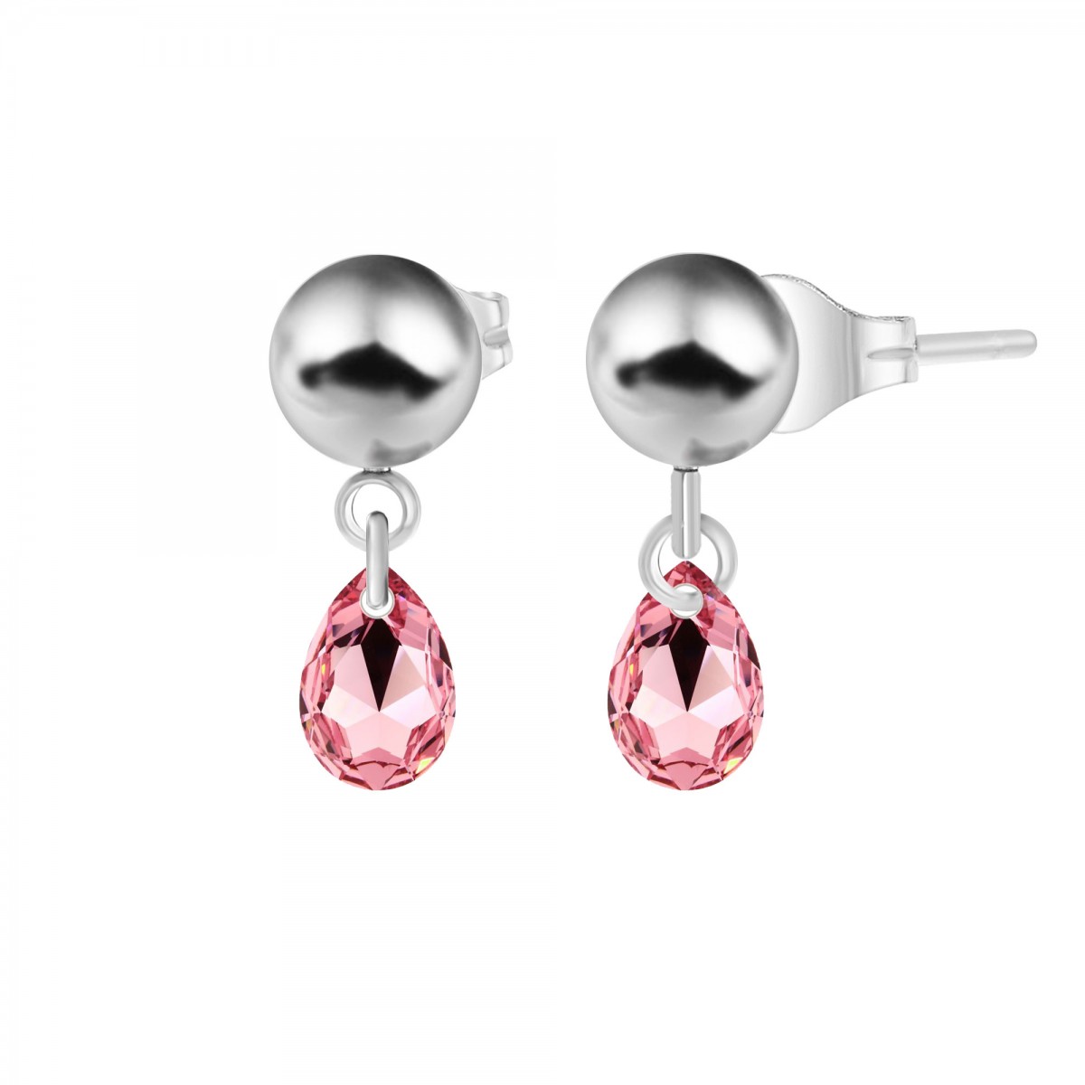 so charm Boucles d'oreilles SoCharm ornées de Cristaux scintillants