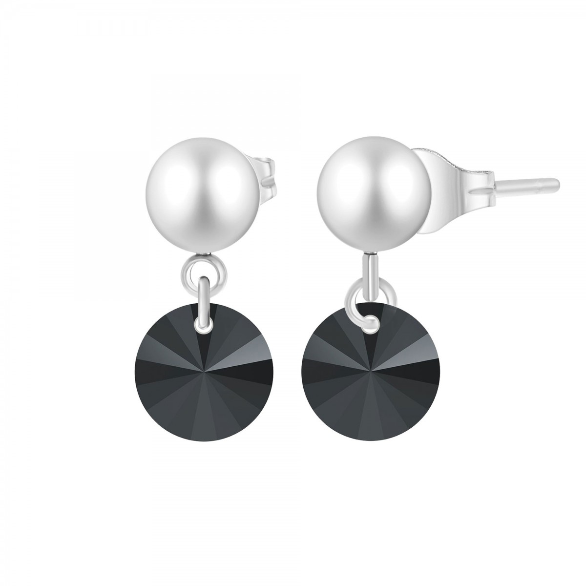 so charm Boucles d'oreilles SoCharm ornées de Cristaux scintillants