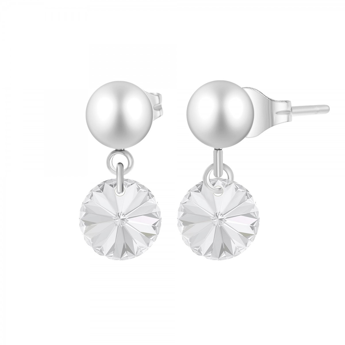 so charm Boucles d'oreilles SoCharm ornées de Cristaux scintillants