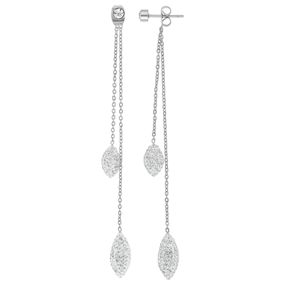 so charm Boucles d'oreilles SoCharm ornées de Cristaux scintillants
