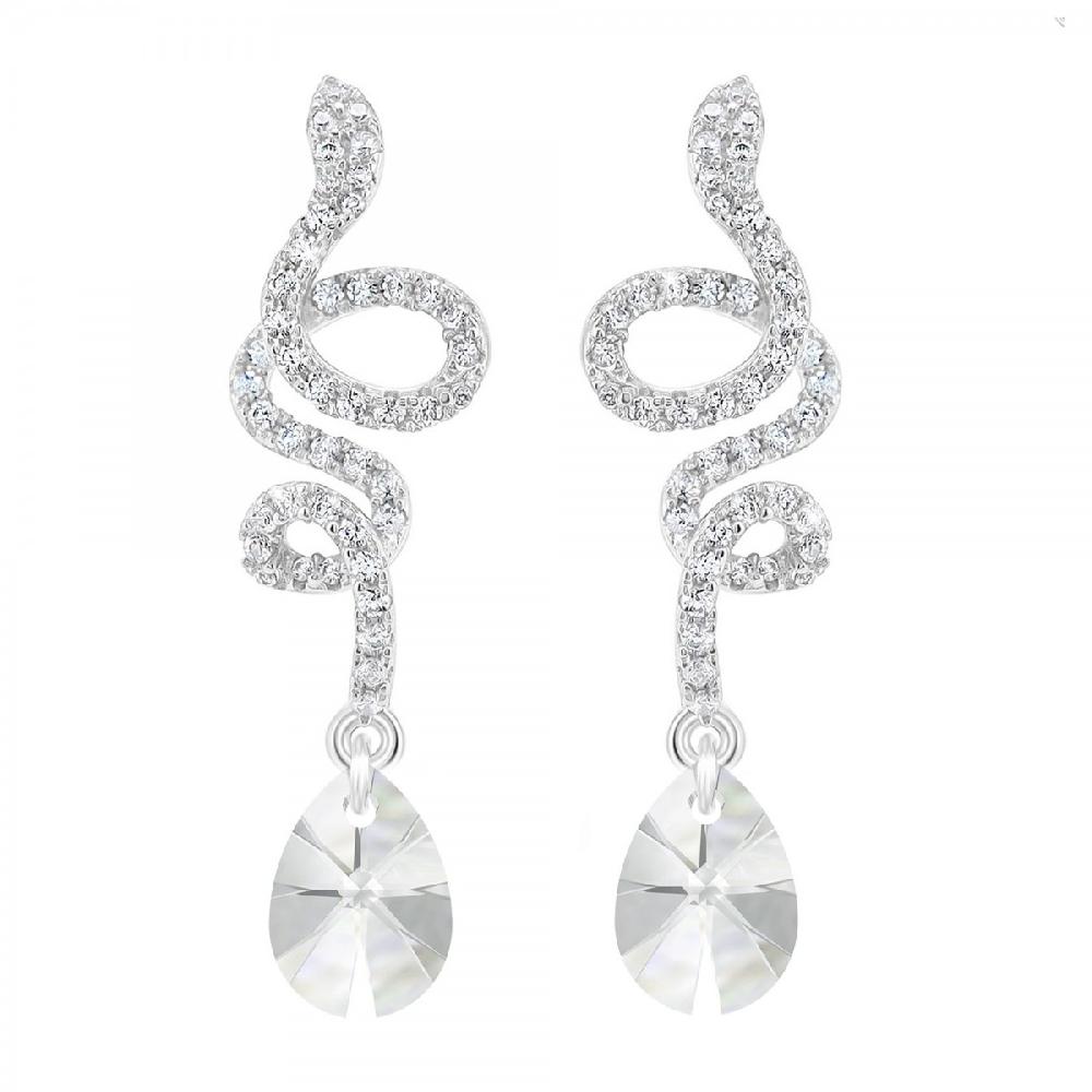 so charm Boucles d'oreilles SoCharm ornées de Cristaux scintillants