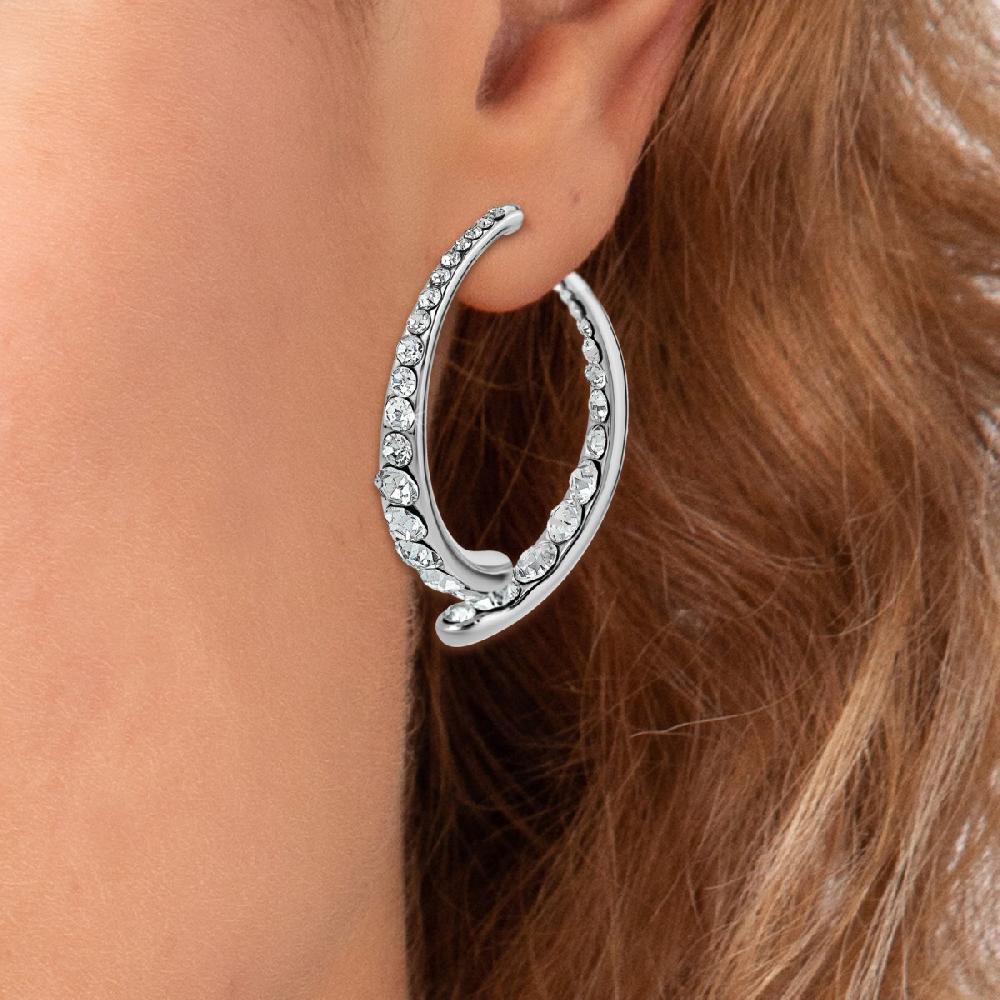 So Charm Boucles D'oreilles SoCharm Ornées De Cristaux Scintillants