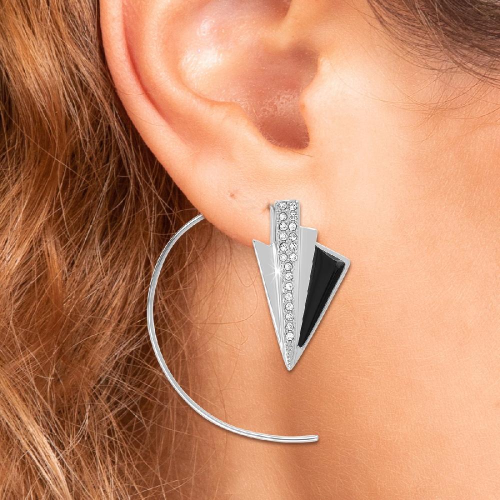 So Charm Boucles D'oreilles SoCharm Ornées De Cristaux Scintillants