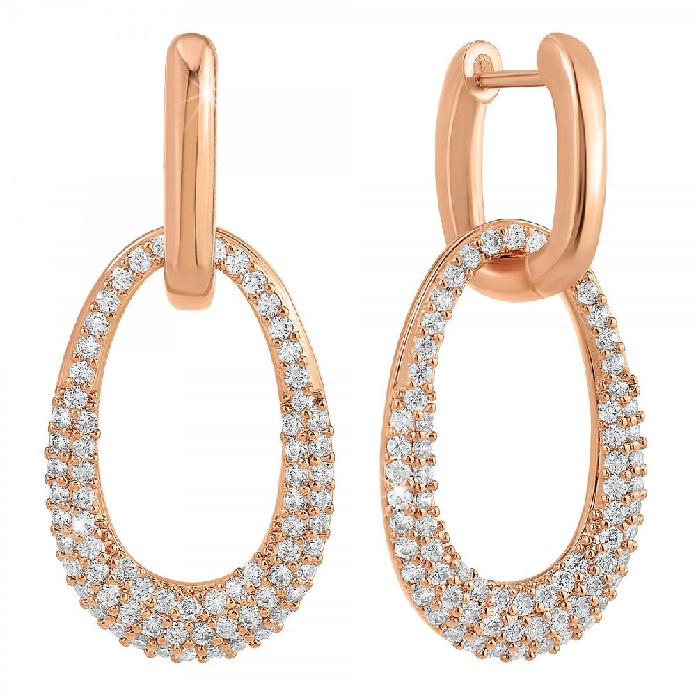 so charm Boucles d'oreilles SoCharm ornées de Cristaux scintillants