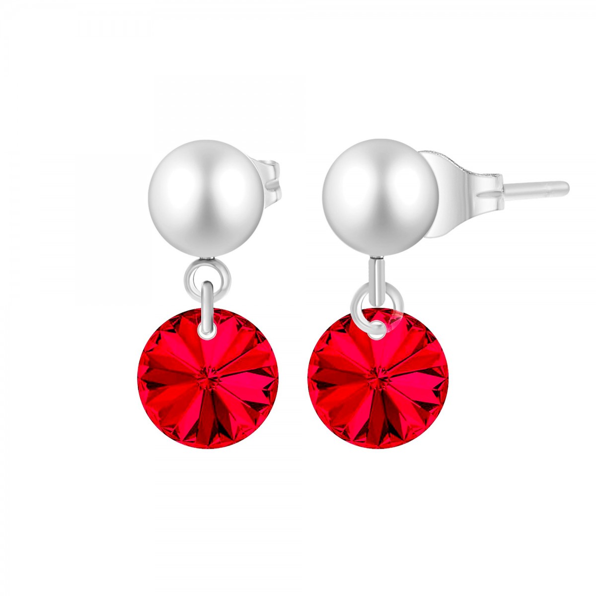 so charm Boucles d'oreilles SoCharm ornées de Cristaux scintillants