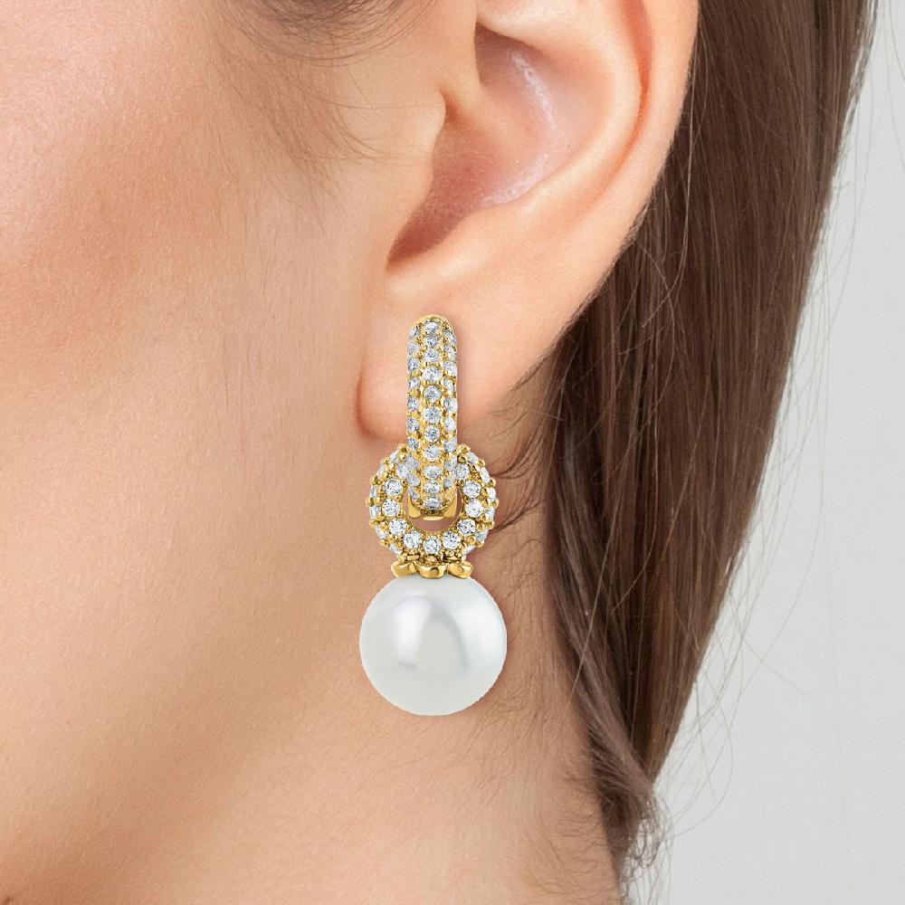 So Charm Boucles D'oreilles SoCharm Ornées De Zirconium