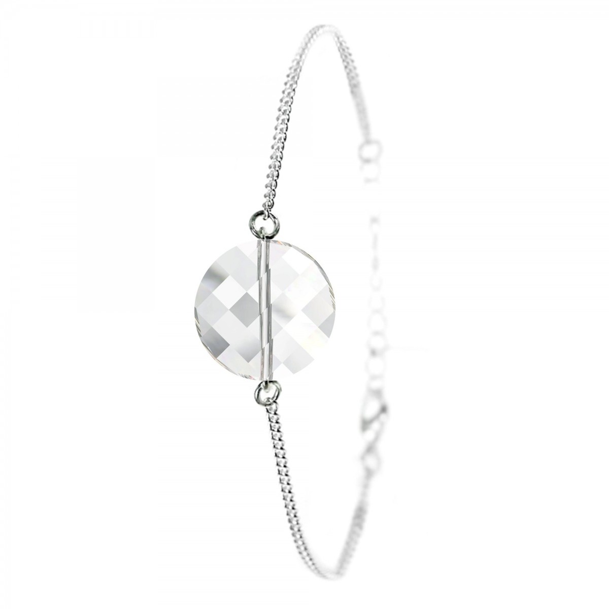 so charm Bracelet argenté SoCharm orné de Cristaux scintillants