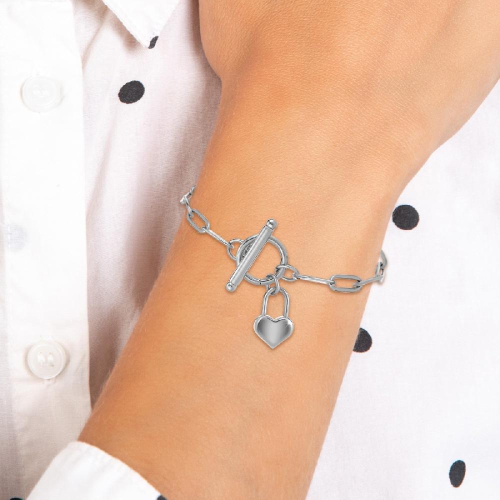 So Charm Bracelet Coeur En Acier Inoxydable Par SoCharm
