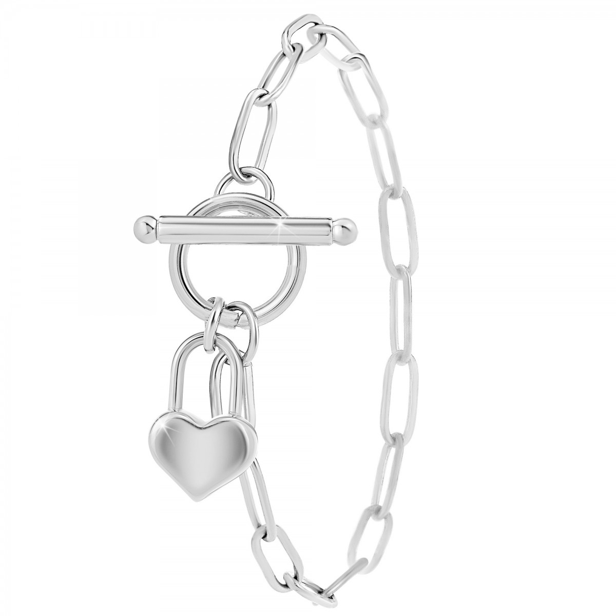 so charm Bracelet coeur en acier inoxydable par SoCharm