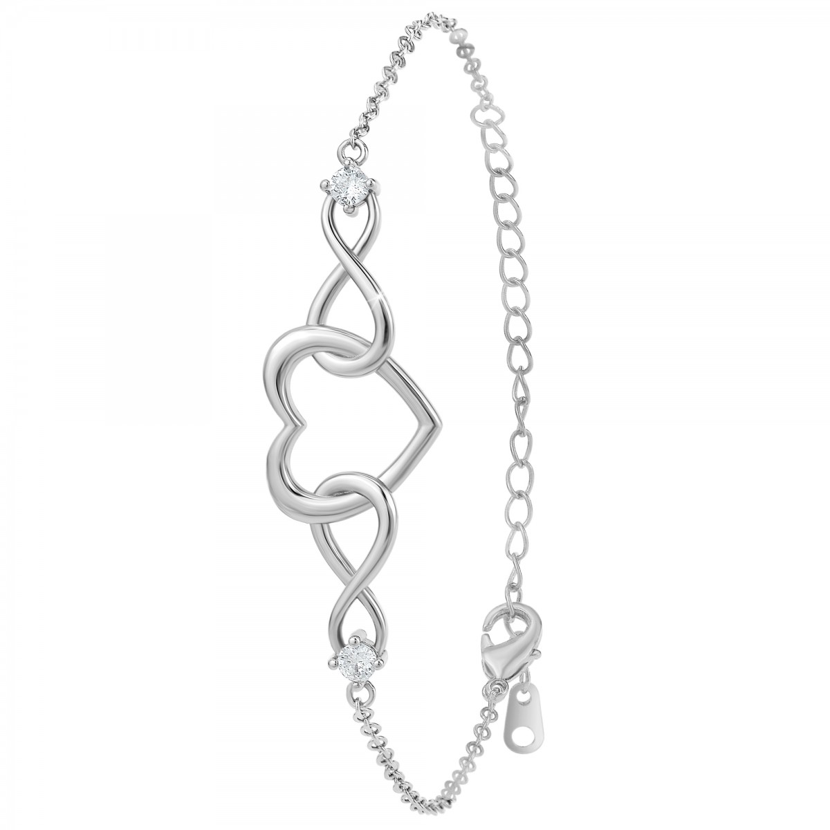 so charm Bracelet cœur par SoCharm ornées de Zirconium