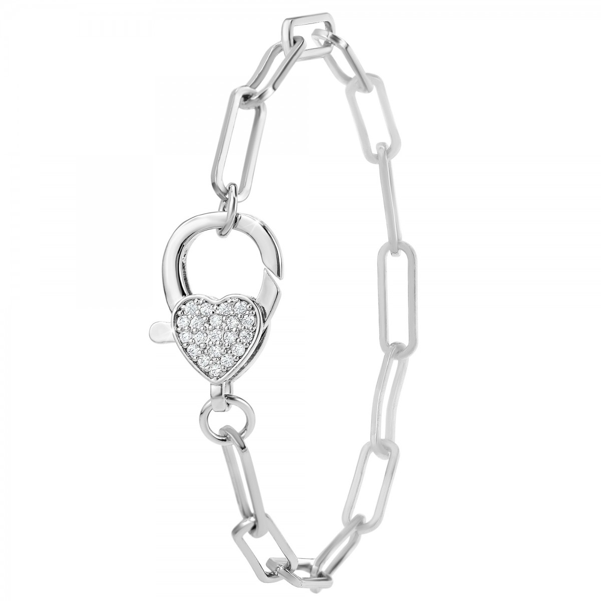 so charm Bracelet coeur SoCharm orné de Cristaux scintillants