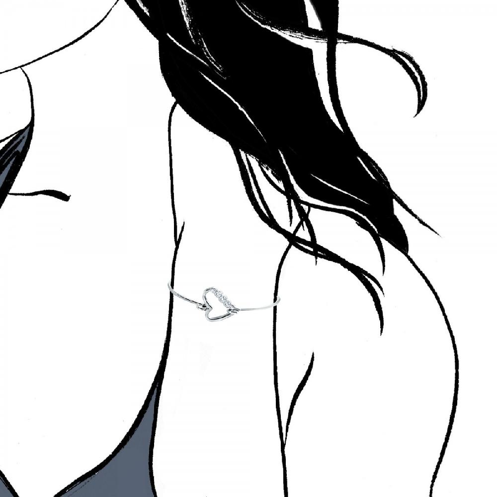 So Charm Bracelet Coeur SoCharm Orné De Cristaux Scintillants