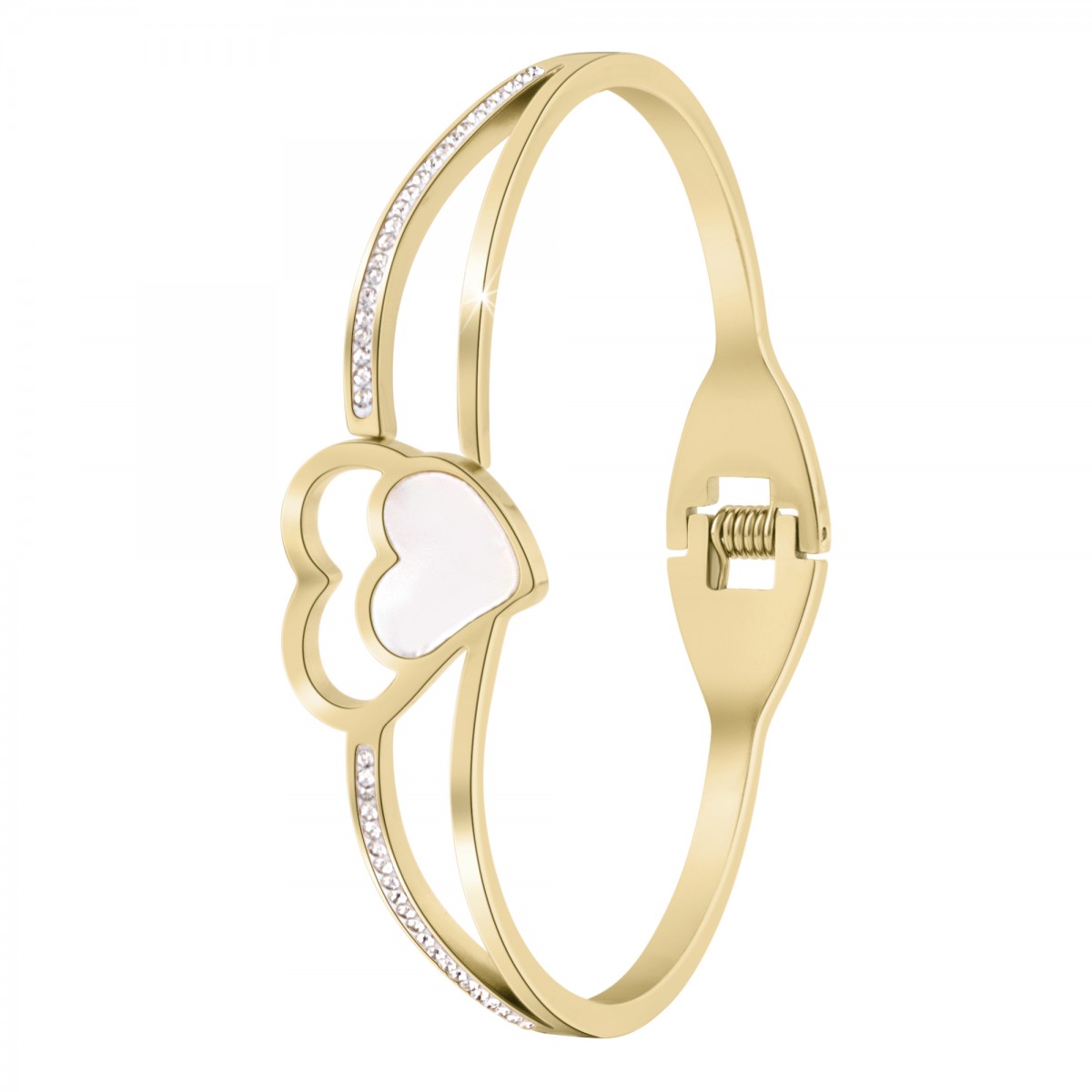 so charm Bracelet coeurs par SoCharm orné de Cristaux scintillants