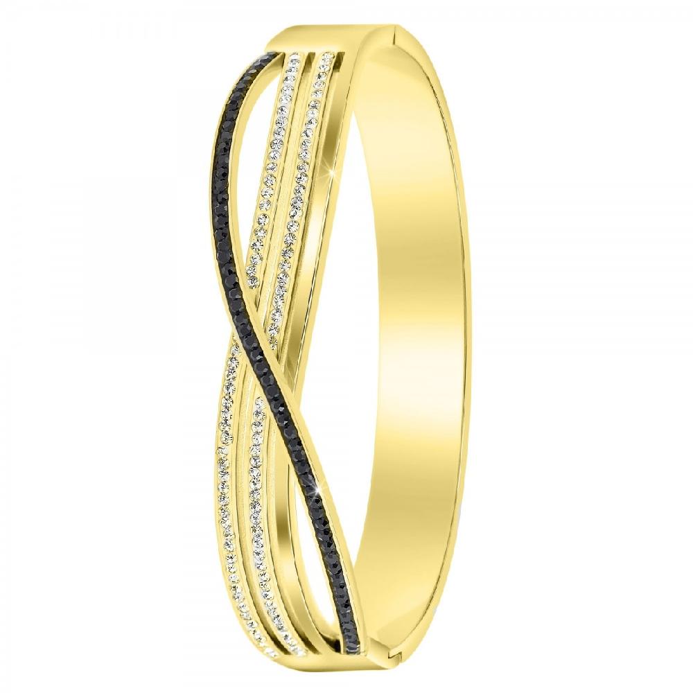 so charm Bracelet en acier inoxydable orné de Cristaux scintillants par SoCharm