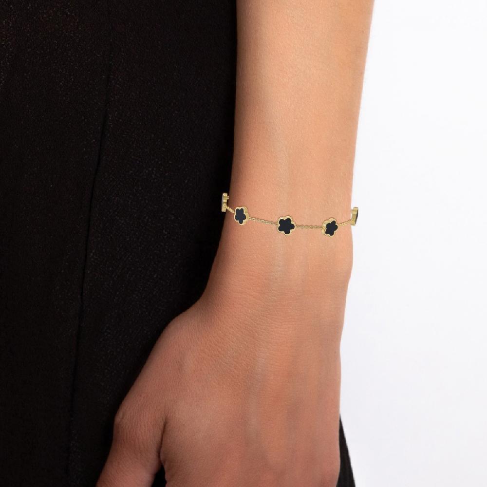 So Charm Bracelet Fleurs Par SoCharm En Acier Inoxydable