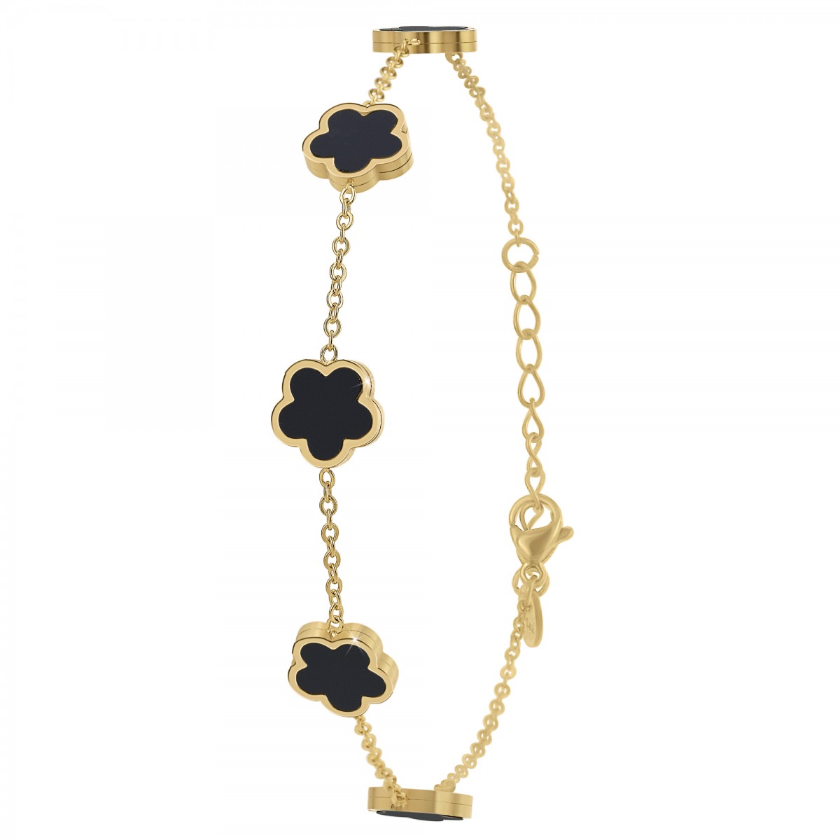 so charm Bracelet fleurs par SoCharm en acier inoxydable
