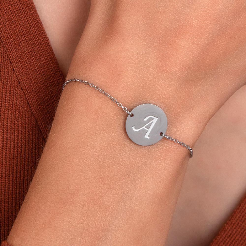 So Charm Bracelet Lettre A En Acier Inoxydable Par SoCharm