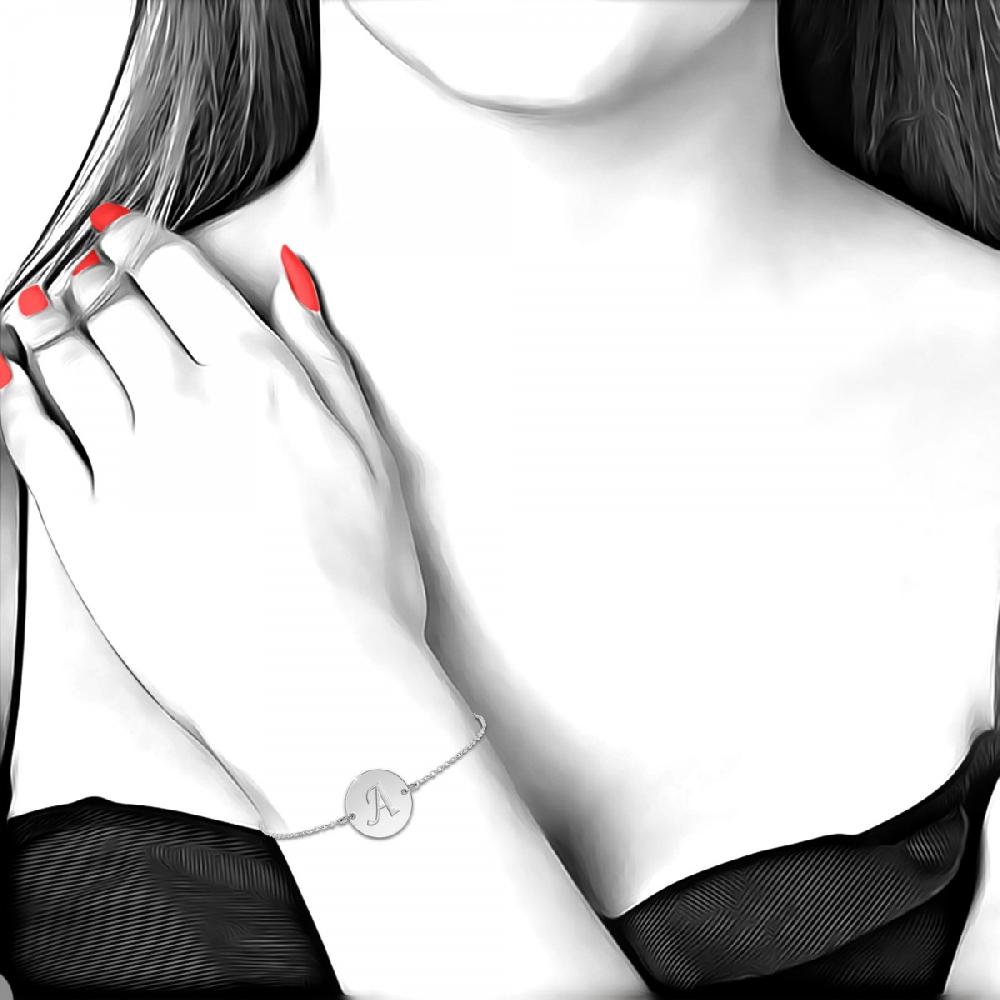 So Charm Bracelet Lettre A En Acier Inoxydable Par SoCharm