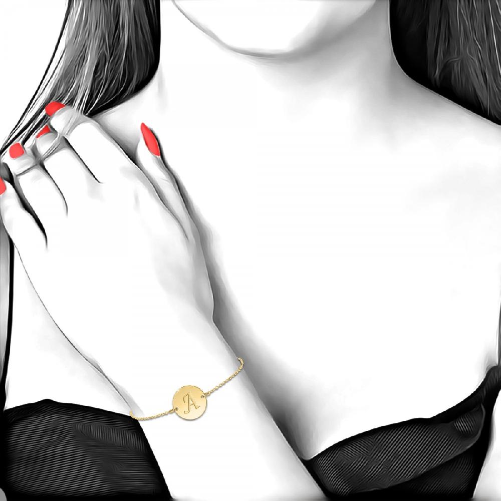 So Charm Bracelet Lettre A En Acier Inoxydable Par SoCharm