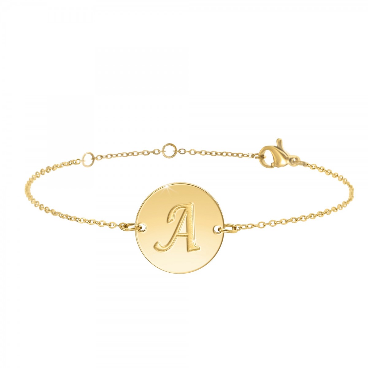 so charm Bracelet lettre A en acier inoxydable par SoCharm