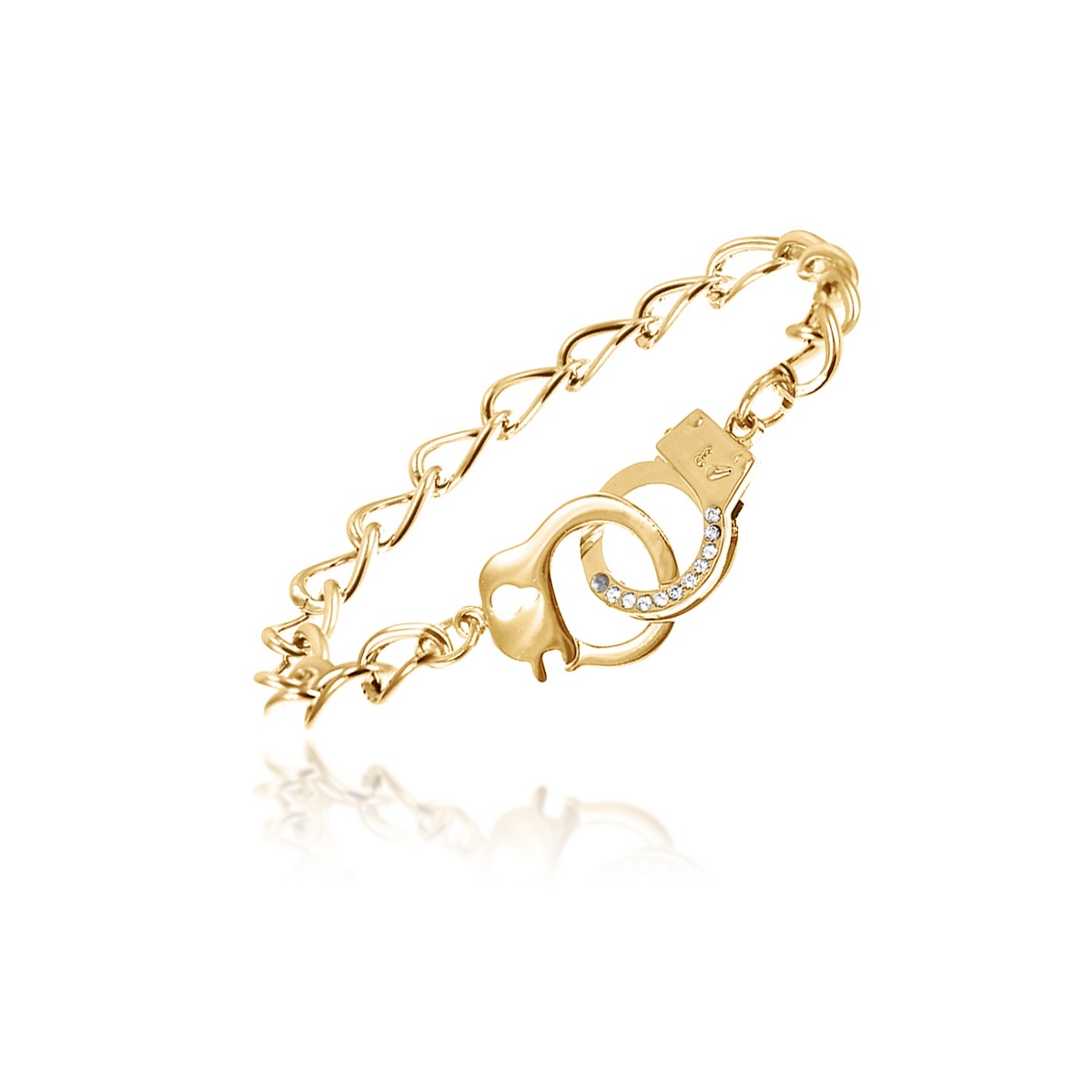 so charm Bracelet menottes SoCharm orné de Cristaux scintillants