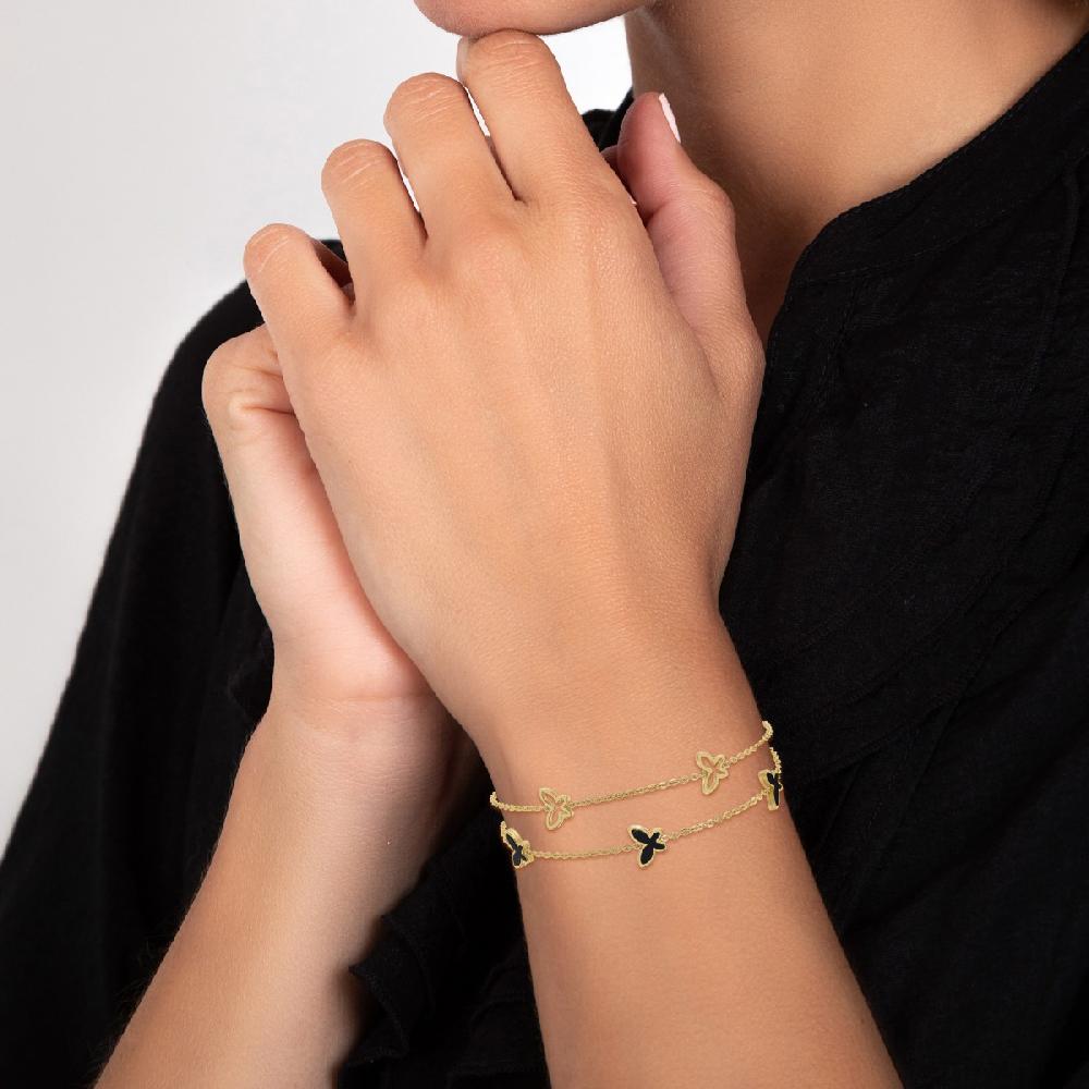 So Charm Bracelet Papillons Par SoCharm En Acier Inoxydable