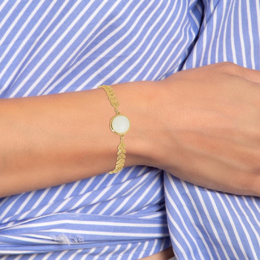 So Charm Bracelet Par SoCharm Orné D'une Pierre De Jade