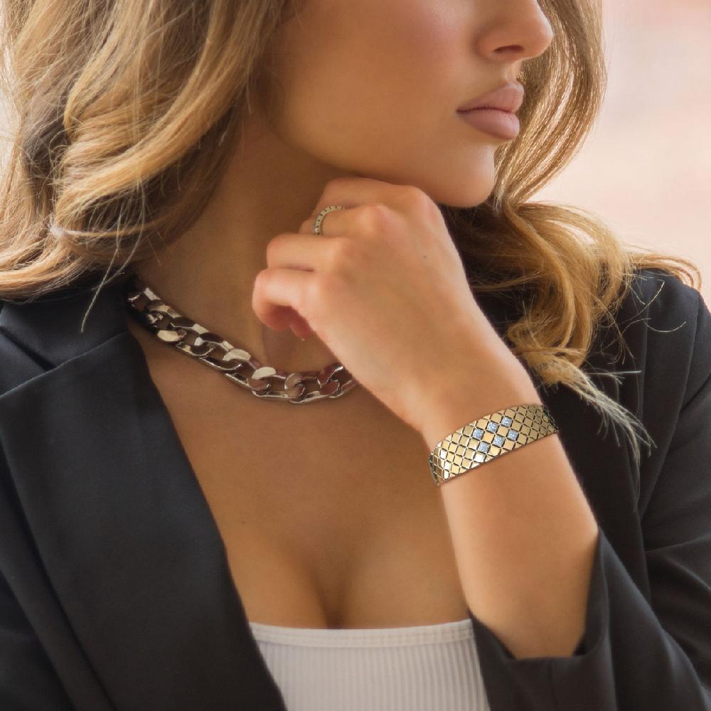 So Charm Bracelet Par SoCharm Orné De Cristaux Scintillants