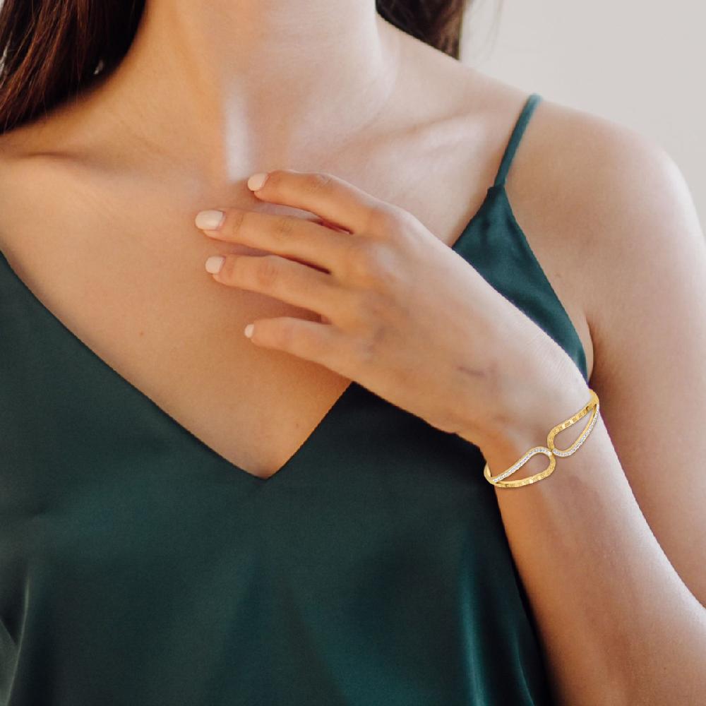 So Charm Bracelet Par SoCharm Orné De Cristaux Scintillants