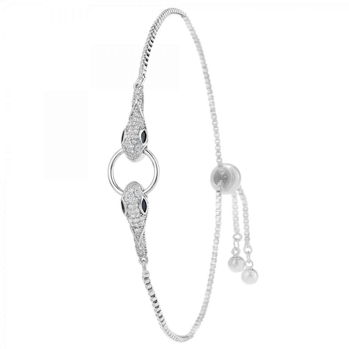 so charm Bracelet serpents par SoCharm orné de Zirconium